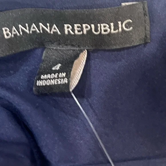 Banana Republic Navy Cross-Back A-Line Dress - Picture 2 of 5